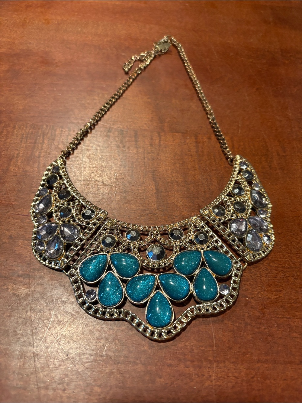 Lovely Statement Necklace, Signed NY